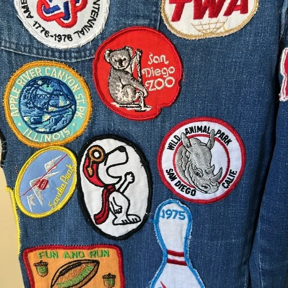 1960’s-1970’s Rare Vintage Patch Jeans - Picture 8 of 17